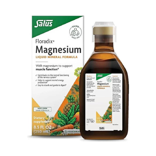 Floradix Magnesium Liquid Mineral Formula – Daily Wellness Liquid – 8.5 fl oz / 250 ml