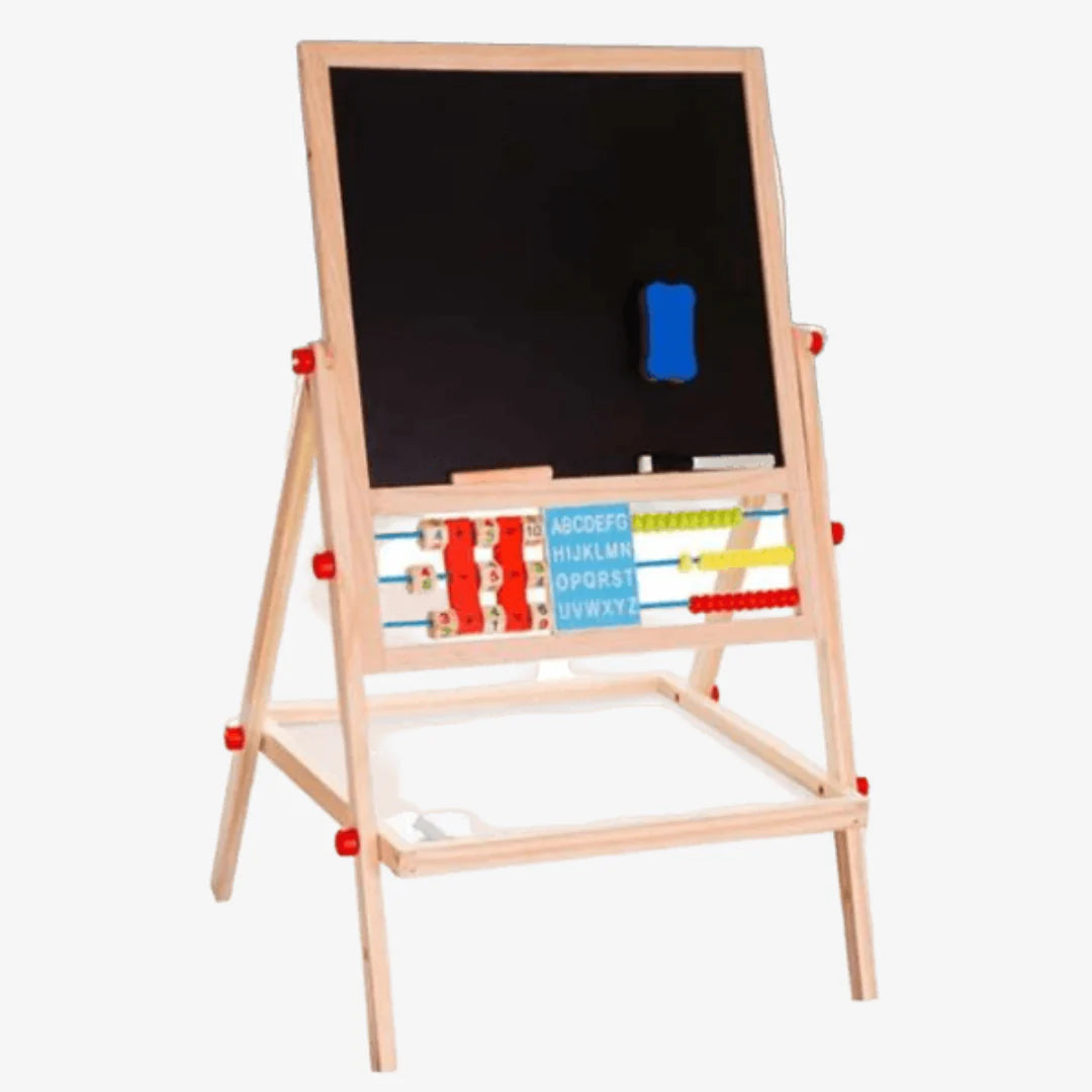 Wooden Lifting and Folding Drawing Board With Abacus